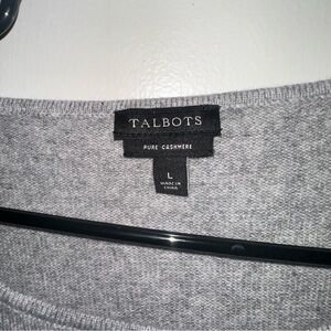 Talbots Gray Cashmere project Sweater fabric